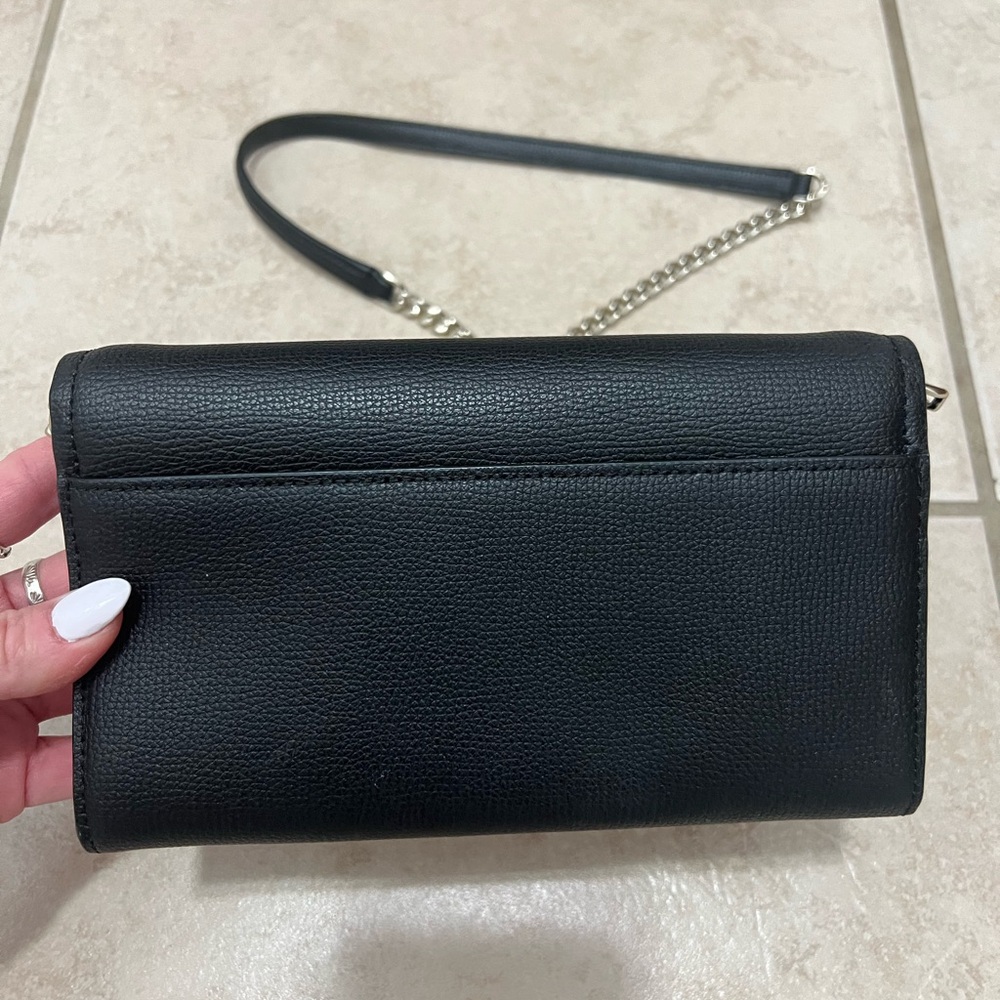 Kate Spade Cameron Wallet Black Crossbody Bag with Chain Strap - Picture 2 of 9